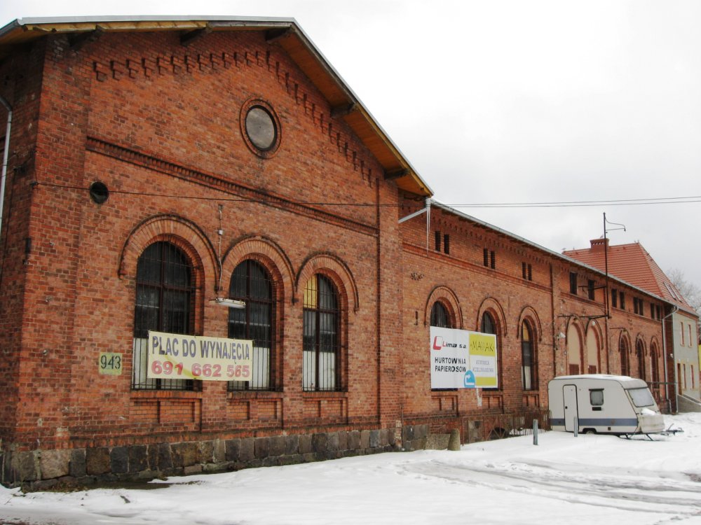 Der ehemalige Hauptbahnhof Swinemnde - Straenseite